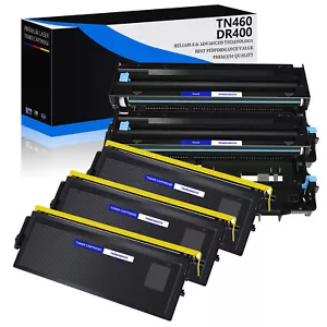 3PK TN460 Toner+ 2PK DR400 Drum Unit for Brother Intellifax 5750 5750e 5750p - Picture 1 of 24