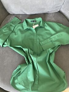 Pull and Bear Green Shirt Oversized size S