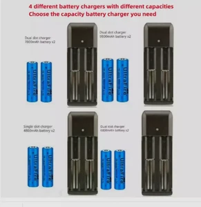 Flashlight headlamp battery dual slot charger can charge 4.2V lithium batter - Picture 1 of 10