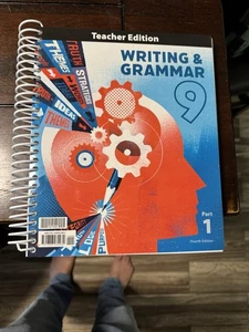 BJU Writing Grammar 9 Homeschool 9th Grade Set , Part 1 And Part 2 Teacher Ed. - Picture 1 of 15