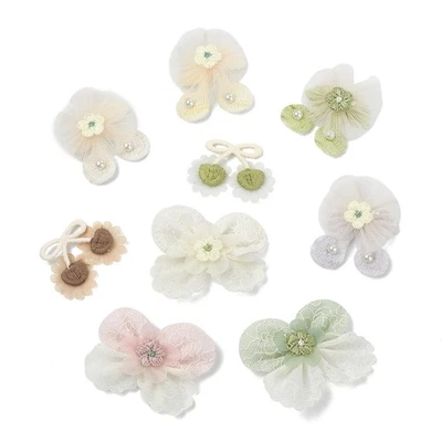 27x Bowknot Flower Lace Embroidery Sewing Fiber DIY Garment Clothes Accessories - Image 1 of 4
