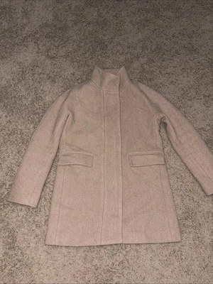 J. Crew Stadium-Cloth Nello Gori Wool Blend Cocoon Coat Sandstone Beige Size 4 - Image 1 of 4