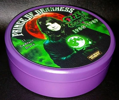 Bote de metal coleccionable Ozzy Osbourne Prince of Darkness NUEVO Foto 1 de 4