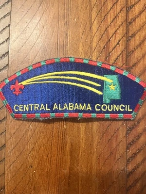 Vintage Boy Scouts Central Alabama Council Patch Uniform Flap Badge  - Image 1 of 2