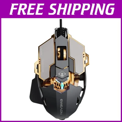 G5 Wired Gaming Mouse, 12800 DPI, 9 Macro Buttons - Grey - Image 1 of 4