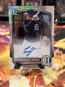 2025 Bowman Chrome Enrique Jimenez Mojo Auto #BMA-EJ Detroit Tigers - Picture 1 of 2