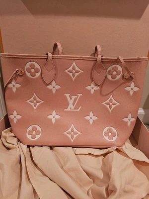 LOUIS VUITTON M46329 Neverfull MM Rosa Bicolor Trianon - RARO  Foto 1 de 4