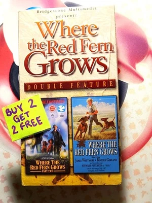 Where The Red Fern Grows Double Feature VHS  - Sealed - Image 1 of 2