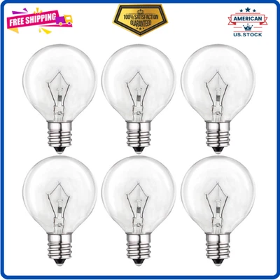 WOKHOK 25 Watt Wax Warmer Bulbs,Light Bulbs for Full Size Scentsy Warmer,120V/E12 Base