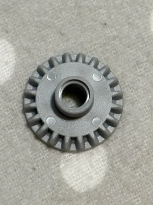 LEGO Technic, Gear 20 Tooth Bevel with Pin Hole Light Bluish Gray- 87407 - Image 1 of 3