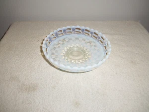 Vintage Fenton Mondstein opalisierend "Gitter Design Schale" (6 1/2") Durchmesser - Bild 1 von 3