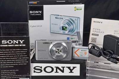SONY  Cyber-shot  DSC-W730 silver 16.1MP  Digital Camera 【N. MINT w / Box】DDP US - Image 1 of 4