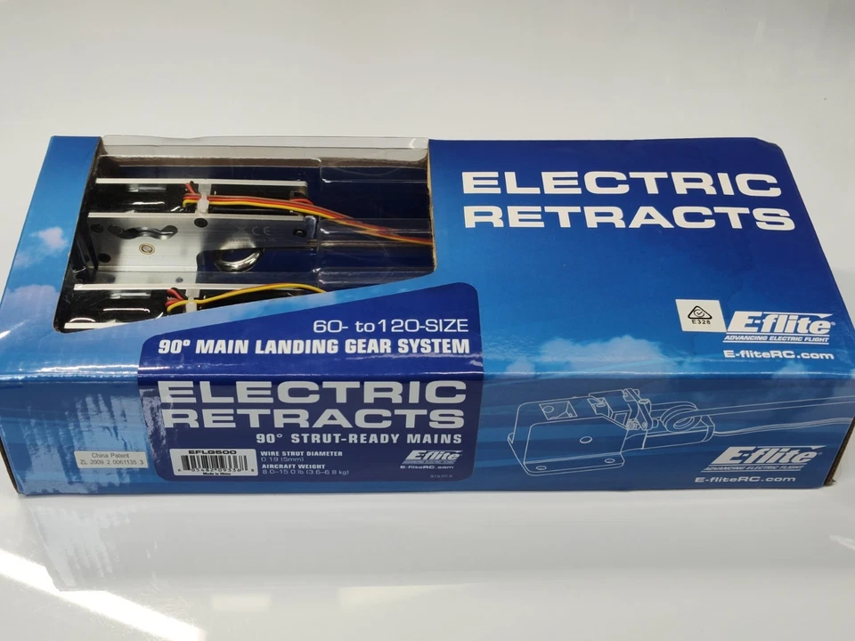 New E-flite Eflite 60-120 90 degree Strut Ready Main Elect Retract Set EFLG500 - Image 1 of 4