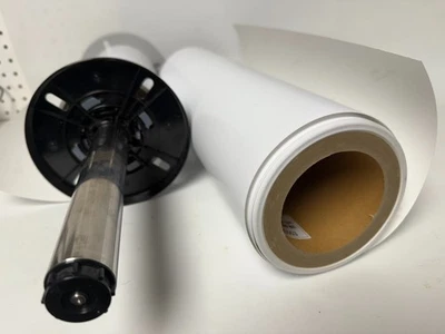 Epson Stylus Pro Rollo Montaje varilla con 2 rollos parciales de papel brillo premium Foto 1 de 3