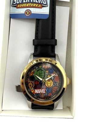Avengers Classic Flash Dial Watch Black Marvel Comics Brand New In Box - Image 1 of 4