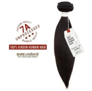 BARE NATURAL 7A BUNDLE ECHTHAAR GLATT 18" lang (a322) - Bild 1 von 1