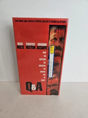 Q&A Nick Nolte Timothy Hutton Armand Assante Vhs Movie Sealed Brand New  Foto 1 de 4