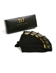 Pack of 6 Pair Men’s Black Mid-Calf Socks 100%Cotton with Side Panel Design - Picture 1 of 4