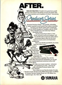 Yamaha Producer Series Vintage 1982 Creem Print Ad Decoración de Pared MA10 MH10 - Imagen 1 de 2