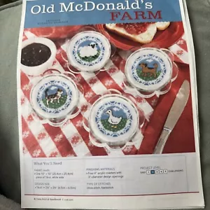 Old McDonald's Farm motivi animali punto croce (utilizzabile per sottobicchieri) - Foto 1 di 2