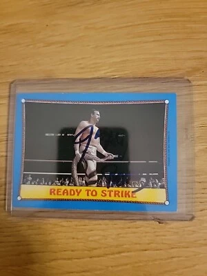 TARJETA FIRMADA POR JAKE LA SERPIENTE ROBERTS. HOJA CERTIFICADA  Foto 1 de 4