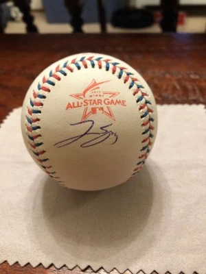 George Springer Signed 2017 All Star Baseball PSA DNA Coa Houston Astros Auto - Image 1 of 4
