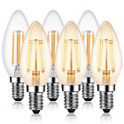 6Pcs LED E14 4W Light Bulbs Warm White Small Screw Dimmable Lamp Replace Halogen