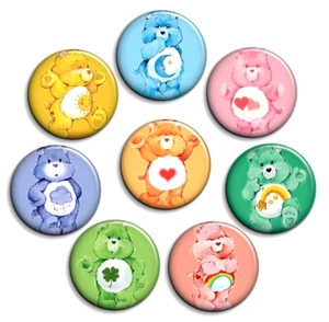 CARE BEARS button badge magnet clip 8 SET chapa imán pin 38mm 1.5" OSOS AMOROSOS - Imagen 1 de 3