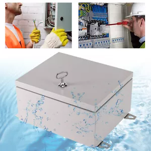 Metal Electrical Box IP44 Waterproof & Dustproof Outdoor Junction Box Industrial - Picture 1 of 13