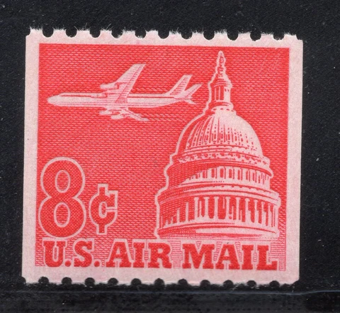 C65 -* JET & CAPITOL  * U.S. Postage Stamp COIL MNH Cover
