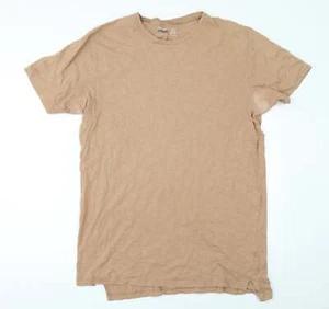 Topman Mens Orange Cotton blend T-Shirt Size L - Picture 1 of 12