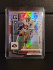 DEEBO SAMUEL 2022 DONRUSS OPTIC FIRE EMOJI PRIZM PARALLEL! SSP! 49ERS!