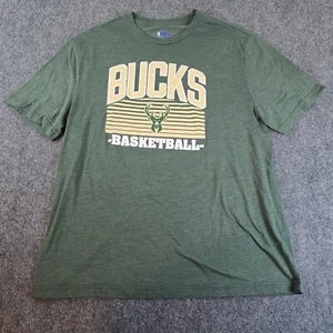 Maglietta Milwaukee Bucks NBA Uomo Taglia Lg XL Extra Large Verde Basket - Foto 1 di 12