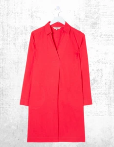 Ex Fat Face Women’s Mina Linen Blend Tunic Dress in Red - Picture 1 of 5