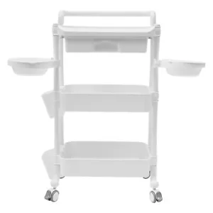 3-Tier Medical Trolley, Rolling Utility Cart Salon Rolling Trolley W| Wheels New - Picture 1 of 15