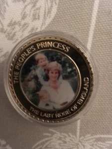 Princess Diana Souvenir With Both Little Princes Coin - Picture 1 of 24