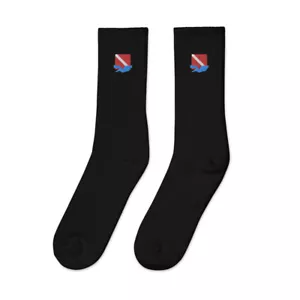 Calcetines ""Diver Down SCUBA Flag"" Calcetines Bordados - Imagen 1 de 13