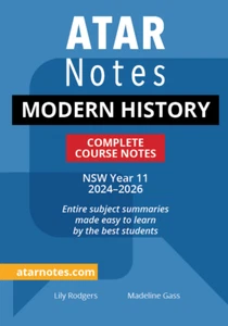 ATAR Notes NSW Year 11 Modern History Notes (2024-2026) - Picture 1 of 1