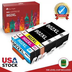 5pk 902-XL Ink Cartridge for HP 902 Officejet 6962 6968 6954 6975 6951 6979 lot - Picture 1 of 8