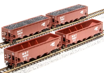 Broadway Limited N Scale ~ MKT ~ ARA 70-Ton 4-Bay Hopper w/Load ~ 4 Pack ~ 7429 - Image 1 of 4