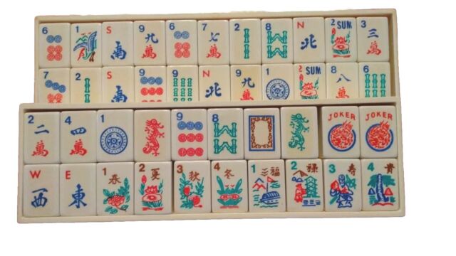 Game pieces cardboard mahjong tile pieces lot scrapbooking craft