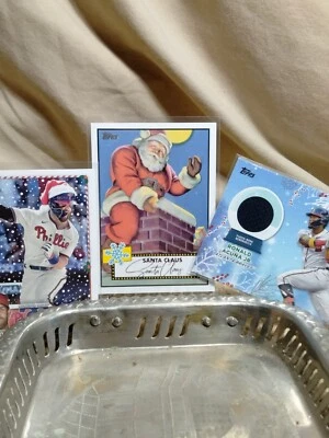 2023 Topps Holiday 1952 Santa Archives Santa Claus Plus Acuna Relic Harper Sp  - Image 1 of 4