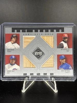 2002 Upper Deck Diamond #BA-HGSR Helton / Griffey Jr. /  Sosa / Rodriguez GU BAT - Image 1 of 2