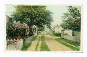 Siasconset, Nantucket MA, Broadway in Rose Time, postal Marshall Gardiner - Imagen 1 de 2