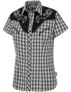 Stars & Stripes Elegante Damen Westernbluse Cowgirl Country Style »CLARA« - Picture 1 of 3