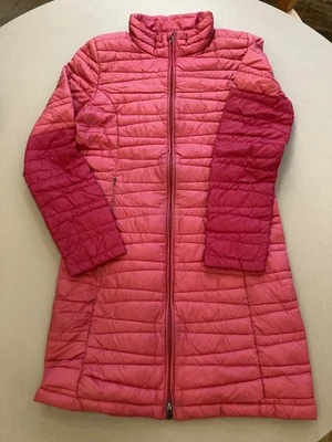 Patagonia Wornwear Fiona Down Parka Women's S Pink Quilted Hike Unique Artsy - Image 1 of 4