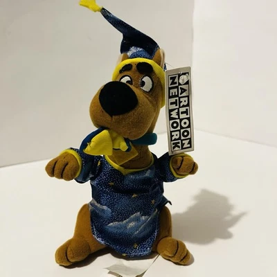 1998 Vintage Cartoon Network Scooby Doo Wizard Moon Star Bedtime Pajamas Plush - Image 1 of 4