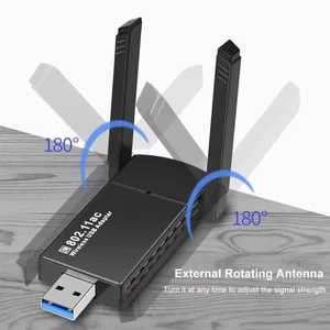 Dual Band Wireless Network Card USB Wifi Adapter  For Computer/Phone/Tablet - Picture 1 of 12