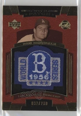 2004 Sweet Spot Classic All-Star/World Series Logo 200 Don Drysdale Patch HOF - Imagem 1 de 2