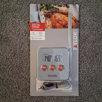 Taylor Programmable Digital Cooking Thermometer & Timer Model 1574 - Image 1 of 4